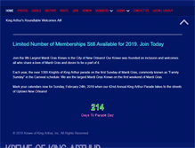 Tablet Screenshot of kreweofkingarthur.com
